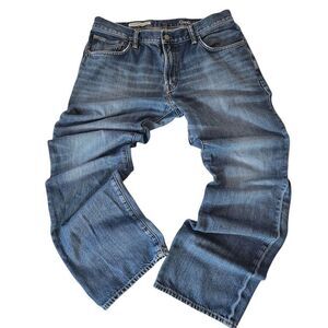 GAP 1969 Standard Fit Jeans 36x34 Mens Blue Medium Wash Straight Leg VGC